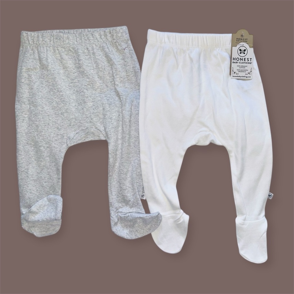 New 2pc Honest Baby Footie Pants Set